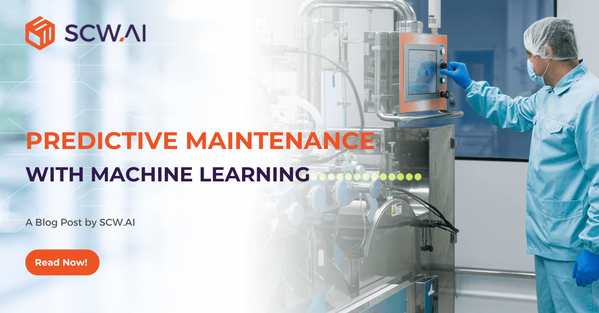 Image is blog post's cover image for Predictive Maintenance with machine learning.