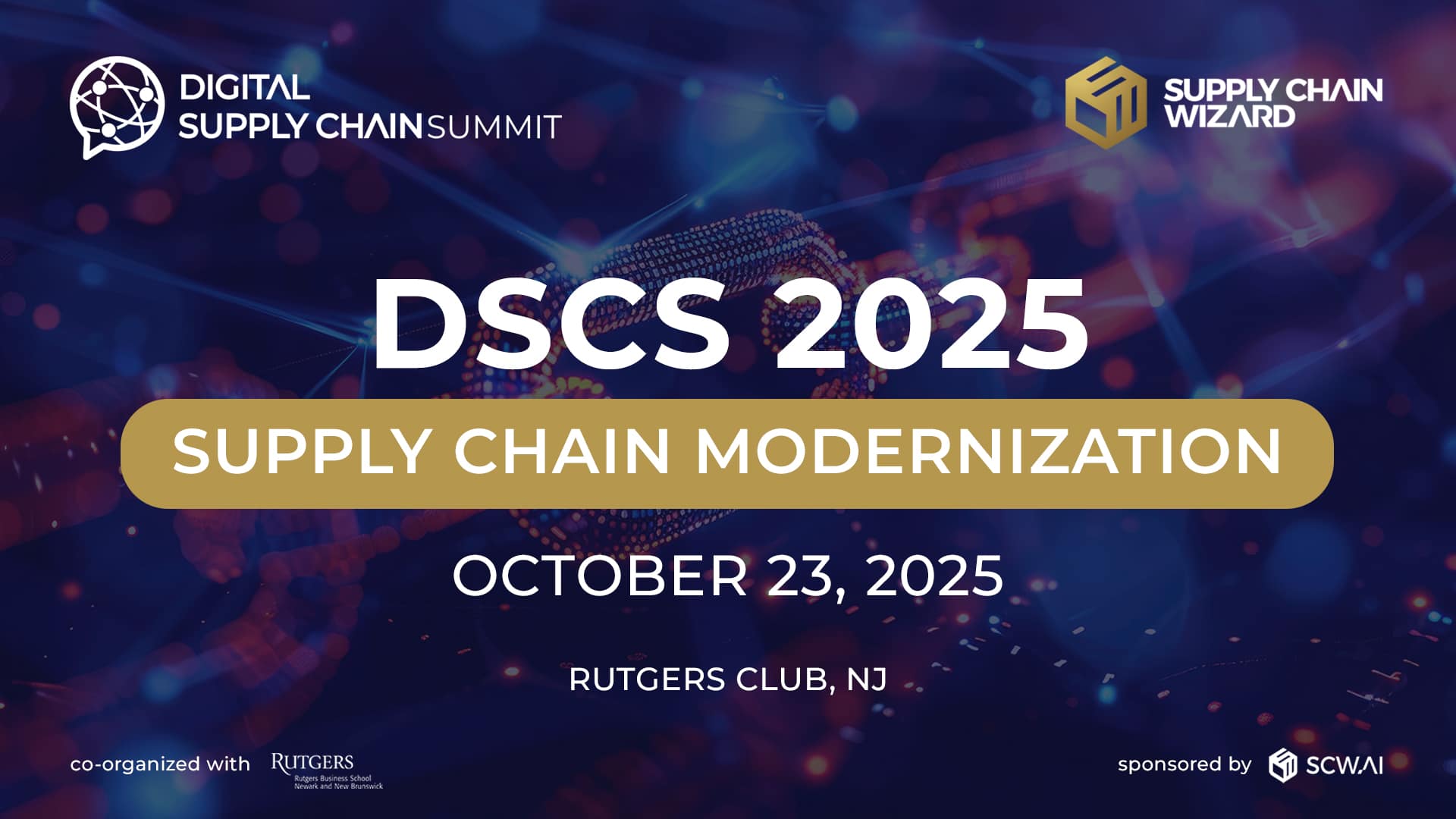 Image shows the sponsorship of SCW.AI for DSCS 2025.